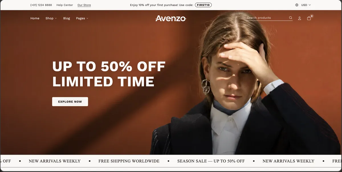 Avenzo screenshot